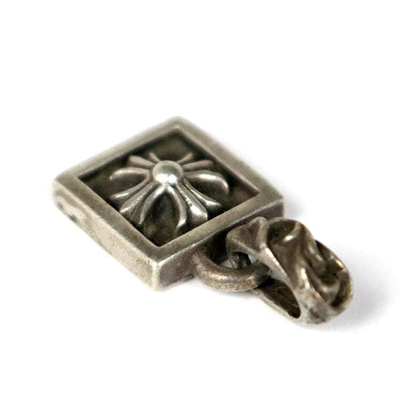 CHROME HEARTS Framed CH Plus Charm Pendant Silver