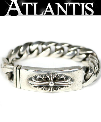 CHROME HEARTS Classic Link Floral Cross ID Bracelet