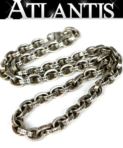 CHROME HEARTS Large Paper Chain Silver Necklace 20