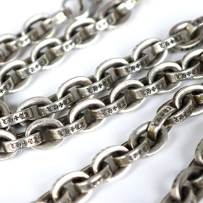 CHROME HEARTS Large Paper Chain Silver Necklace 20