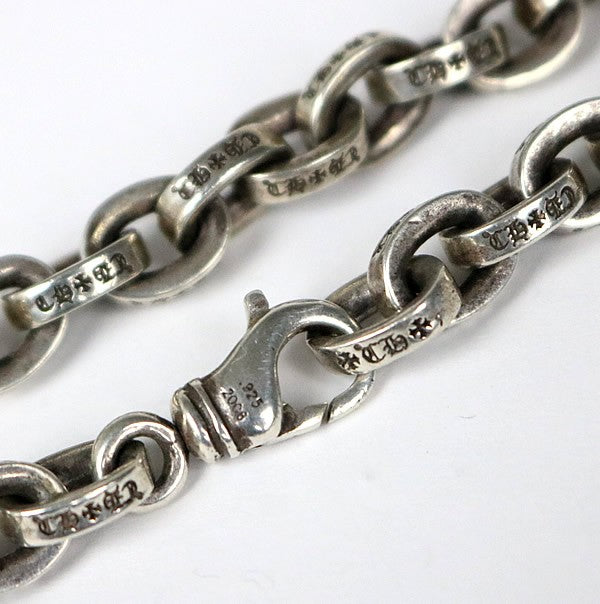 CHROME HEARTS Large Paper Chain Silver Necklace 20