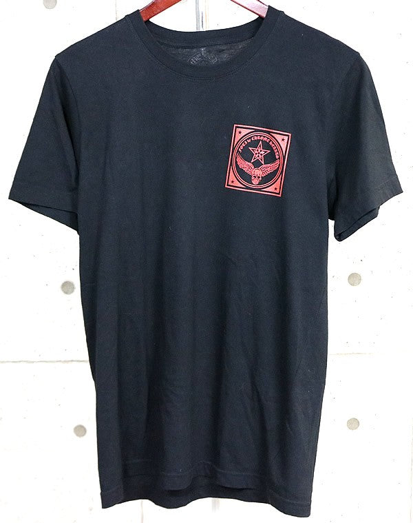 CHROME HEARTS Foti T-Shirt Black/Red Cotton Size M