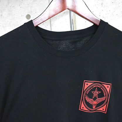CHROME HEARTS Foti T-Shirt Black/Red Cotton Size M