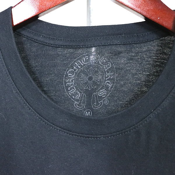 CHROME HEARTS Foti T-Shirt Black/Red Cotton Size M
