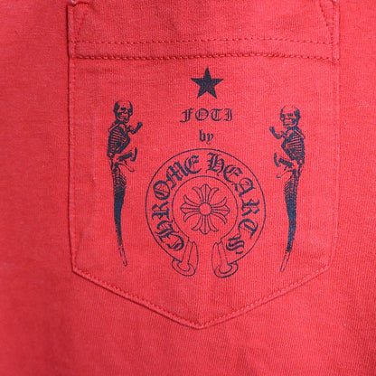CHROME HEARTS FOTI Print T-Shirt Red Size S