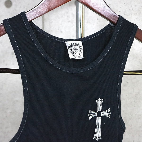 CHROME HEARTS Vintage NYC "FUCK YOU" Cross Top Black Size S