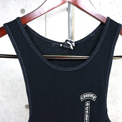 CHROME HEARTS Old "FUCK YOU" Large Cross Top Black Size L