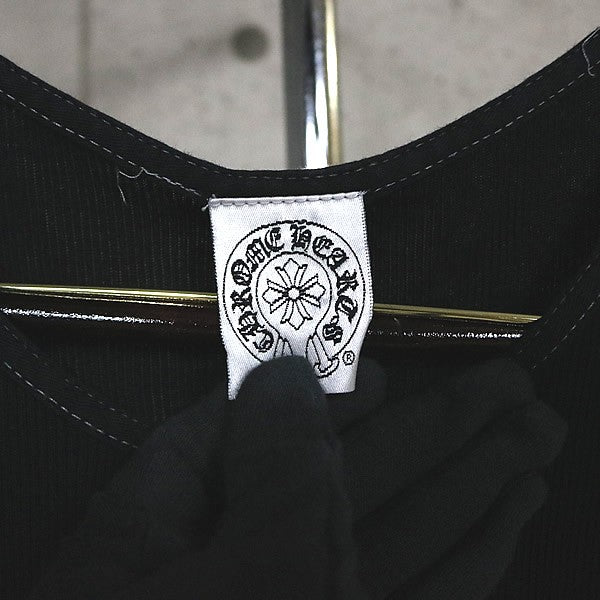 CHROME HEARTS Old "FUCK YOU" Large Cross Top Black Size L
