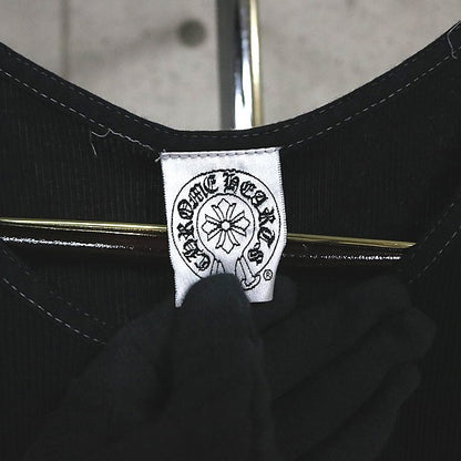 CHROME HEARTS Old "FUCK YOU" Large Cross Top Black Size L