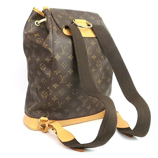 Louis Vuitton Montsouris GM Monogram Backpack Gold HW Brown