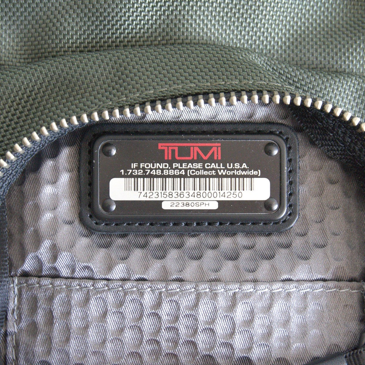 TUMI Alpha Bravo Backpack 22380SPH green Size ONE SIZE