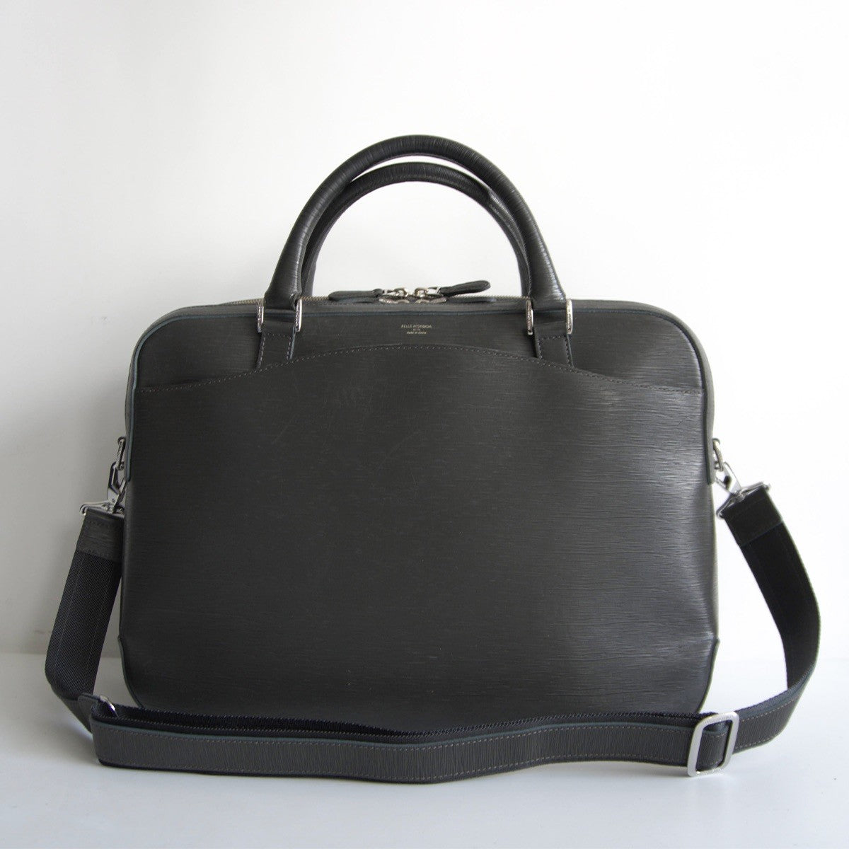 PELLE MORBIDA CAPITANO 2-Way Brief Bag gray Size ONE SIZE