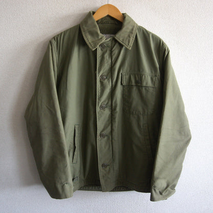 US NAVY 80s 1981 A-2 Military Deck Jacket Size M(38-40)