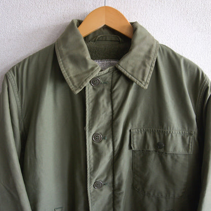 US NAVY 80s 1981 A-2 Military Deck Jacket Size M(38-40)