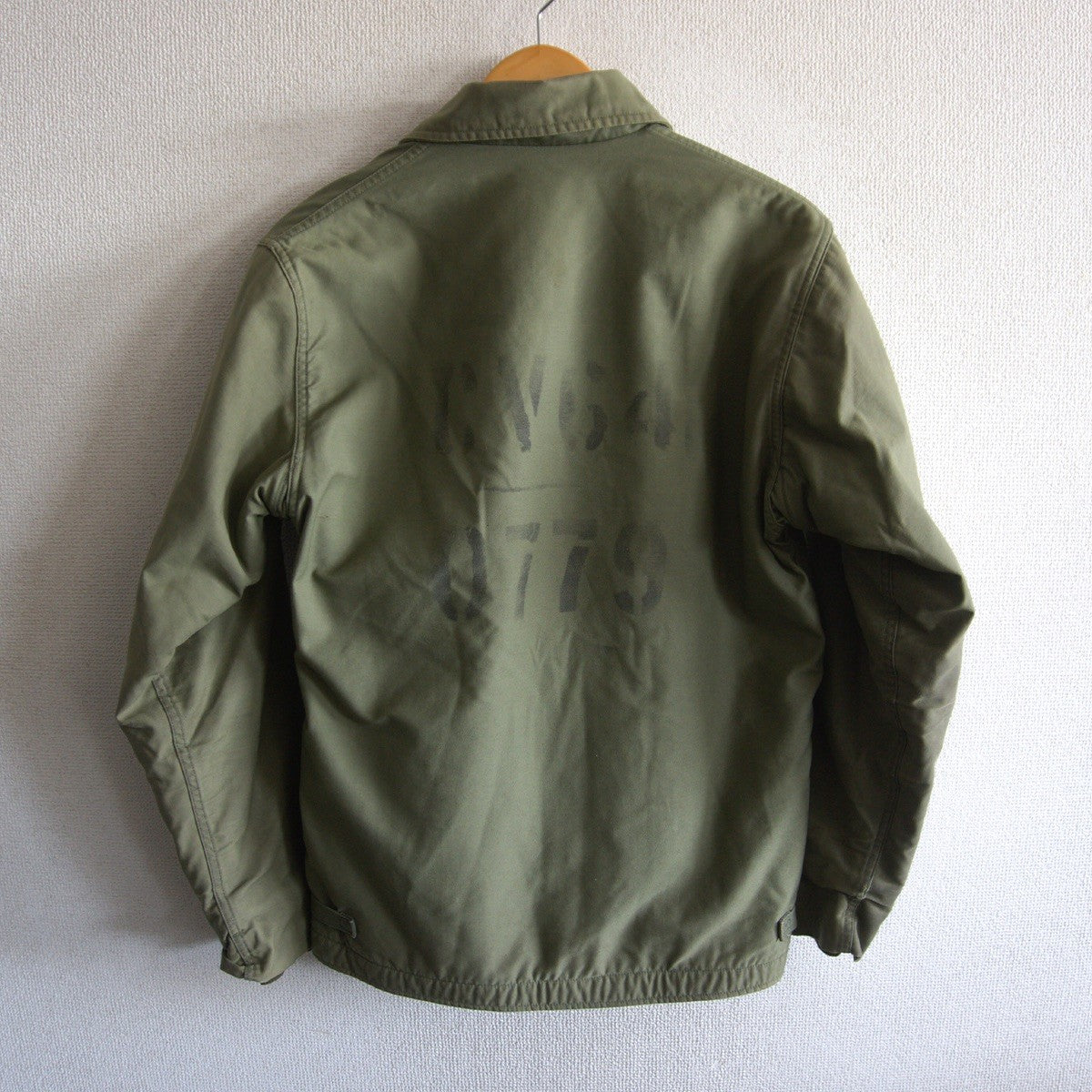 US NAVY 80s 1981 A-2 Military Deck Jacket Size M(38-40)