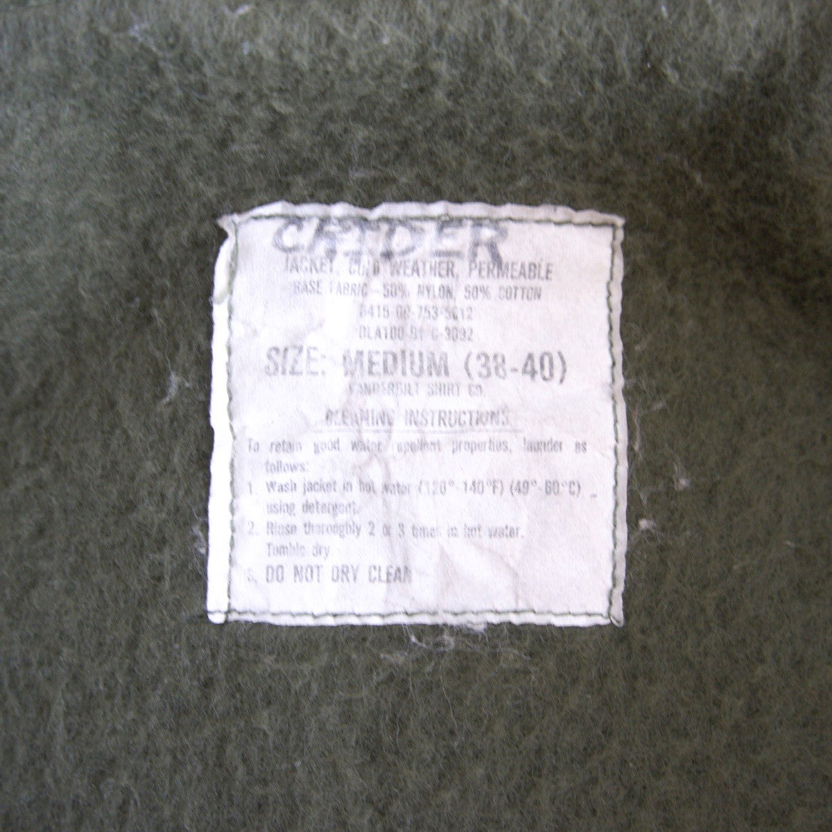 US NAVY 80s 1981 A-2 Military Deck Jacket Size M(38-40)