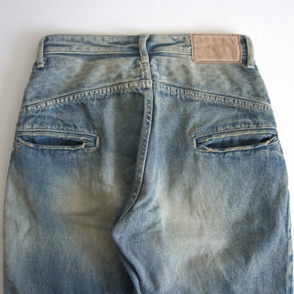 mina perhonen always Flock Print Roll-Up Denim Pants Size 34