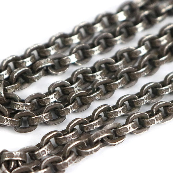 CHROME HEARTS SV925 Paperchain 18 Inch Necklace Silver