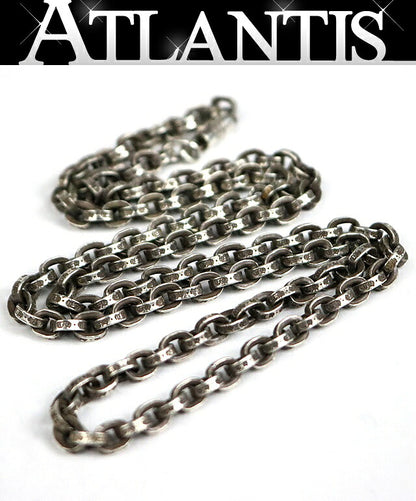 CHROME HEARTS Paperchain Necklace 24" 925 Silver