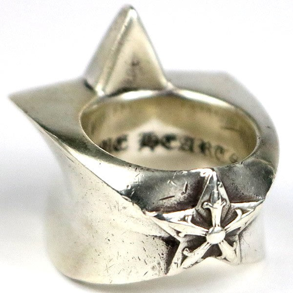 CHROME HEARTS SV925 Large Star Ring Silver Size JP 22