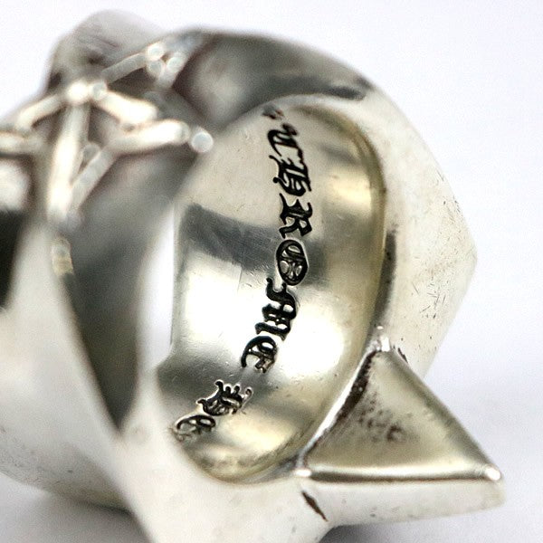 CHROME HEARTS SV925 Large Star Ring Silver Size JP 22