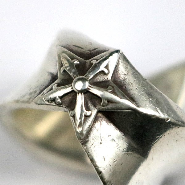 CHROME HEARTS SV925 Large Star Ring Silver Size JP 22