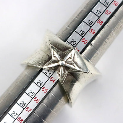 CHROME HEARTS SV925 Large Star Ring Silver Size JP 22