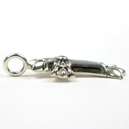 CHROME HEARTS Silver Double CH Cross XS Pendant Top SV925