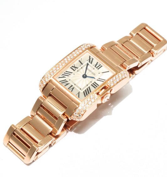 Cartier Tank Anglaise PM K18PG Watch