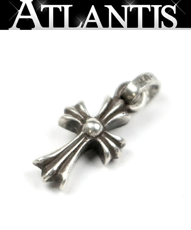 CHROME HEARTS Silver Baby Fat Cross Charm Pendant SV925