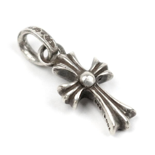 CHROME HEARTS Silver Baby Fat Cross Charm Pendant SV925
