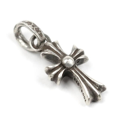 CHROME HEARTS Silver Baby Fat Cross Charm Pendant SV925
