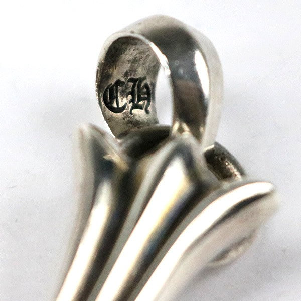 CHROME HEARTS Large Cross w/ Bail Pendant 925 Silver