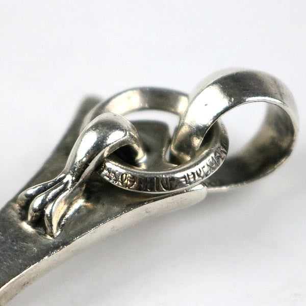 CHROME HEARTS Large Cross w/ Bail Pendant 925 Silver