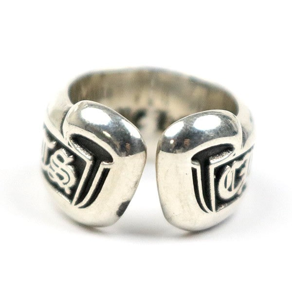 CHROME HEARTS Small Scroll Label Ring SV925 Size JP 6