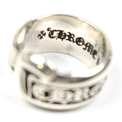 CHROME HEARTS Small Scroll Label Ring SV925 Size JP 6