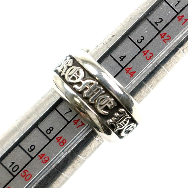 CHROME HEARTS Small Scroll Label Ring SV925 Size JP 6