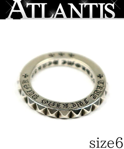 CHROME HEARTS TFP Big Punk Ring Silver SV925 Size JP 6