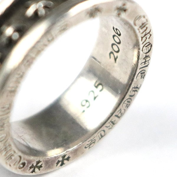 CHROME HEARTS Mini CH Plus Silver Ring SV925 Size JP 17