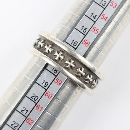 CHROME HEARTS Mini CH Plus Silver Ring SV925 Size JP 17