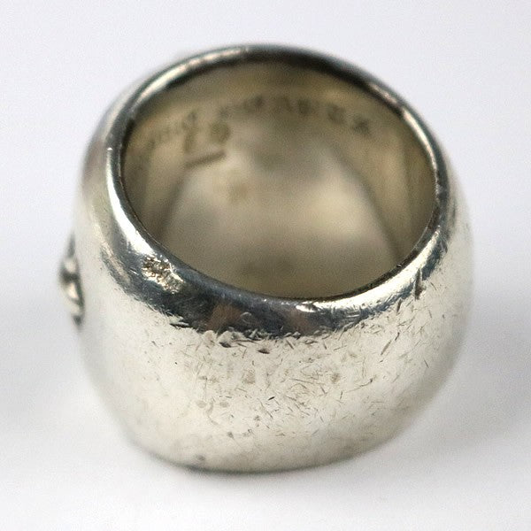 CHROME HEARTS SV925 Classic Oval Cross Ring Size JP 22