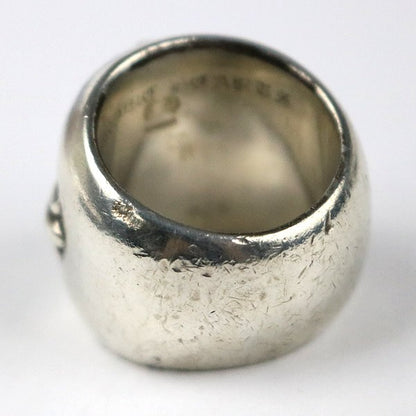 CHROME HEARTS SV925 Classic Oval Cross Ring Size JP 22