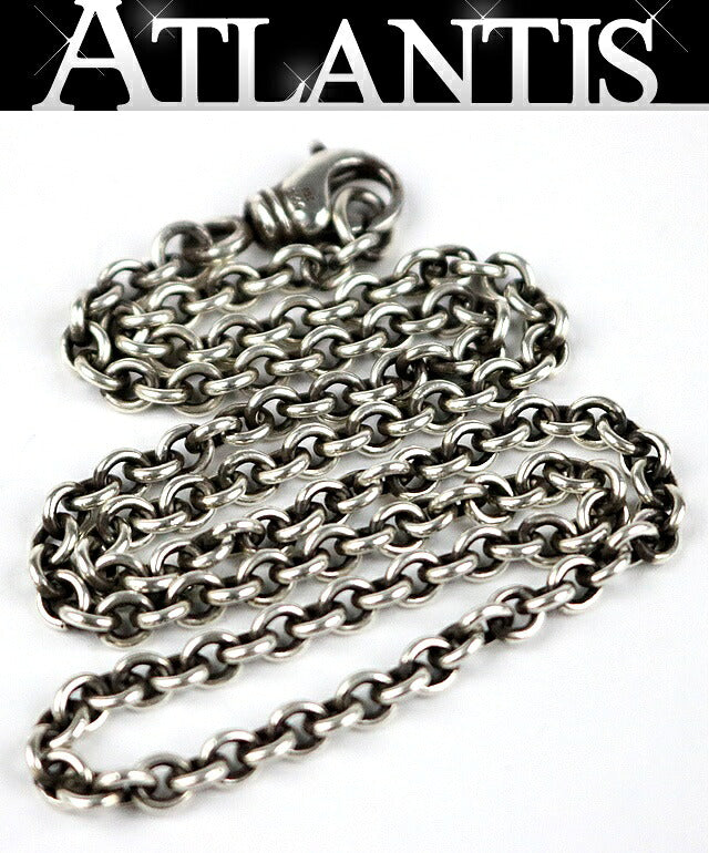 CHROME HEARTS Silver NE Chain Necklace 18 inch SV925