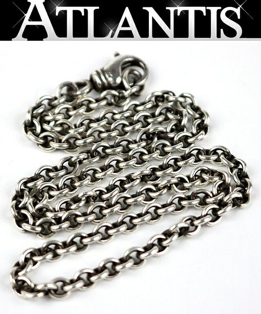 CHROME HEARTS Silver NE Chain Necklace 18 inch SV925