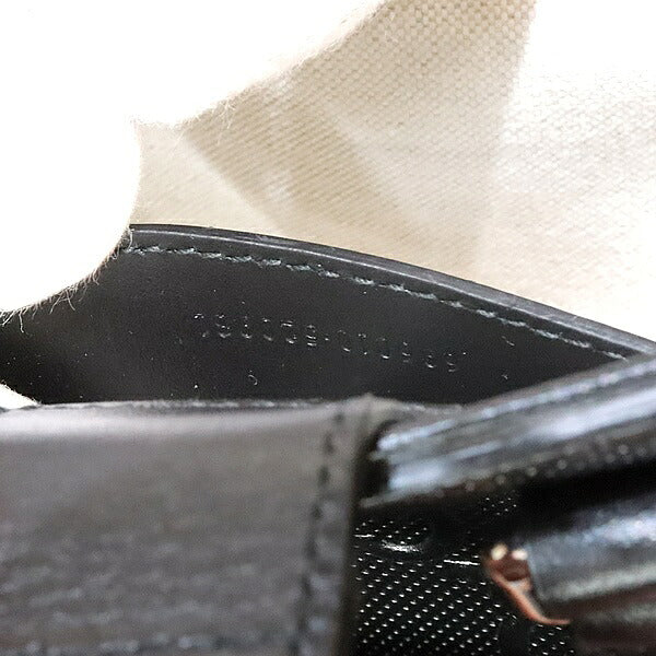GUCCI GG Embossed Mini Tote Shoulder Bag Leather Black