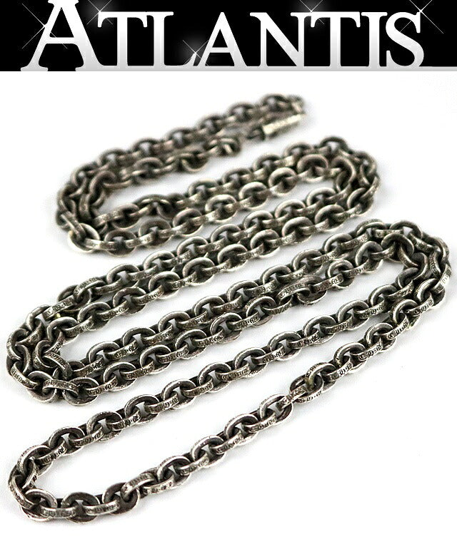 CHROME HEARTS Paperchain Necklace 30" 925 Silver