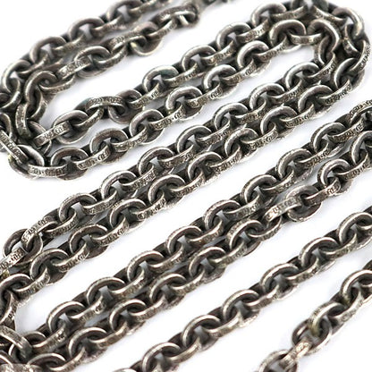 CHROME HEARTS Paperchain Necklace 30" 925 Silver