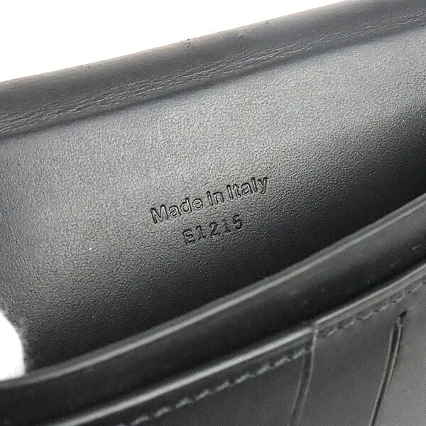 Berluti Santal Scritto Calligraphy Zip Wallet Black