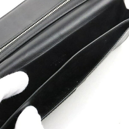 Berluti Santal Scritto Calligraphy Zip Wallet Black