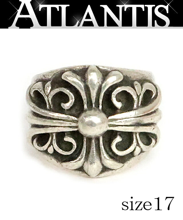 CHROME HEARTS SV925 Keeper Ring Silver Size JP 17
